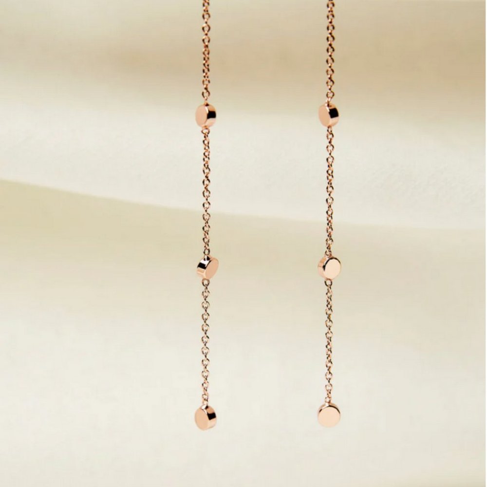 SPRING SALE FINAL PRICE 💐☀️ La Meno 4” Rose Gold plated treasure earrings